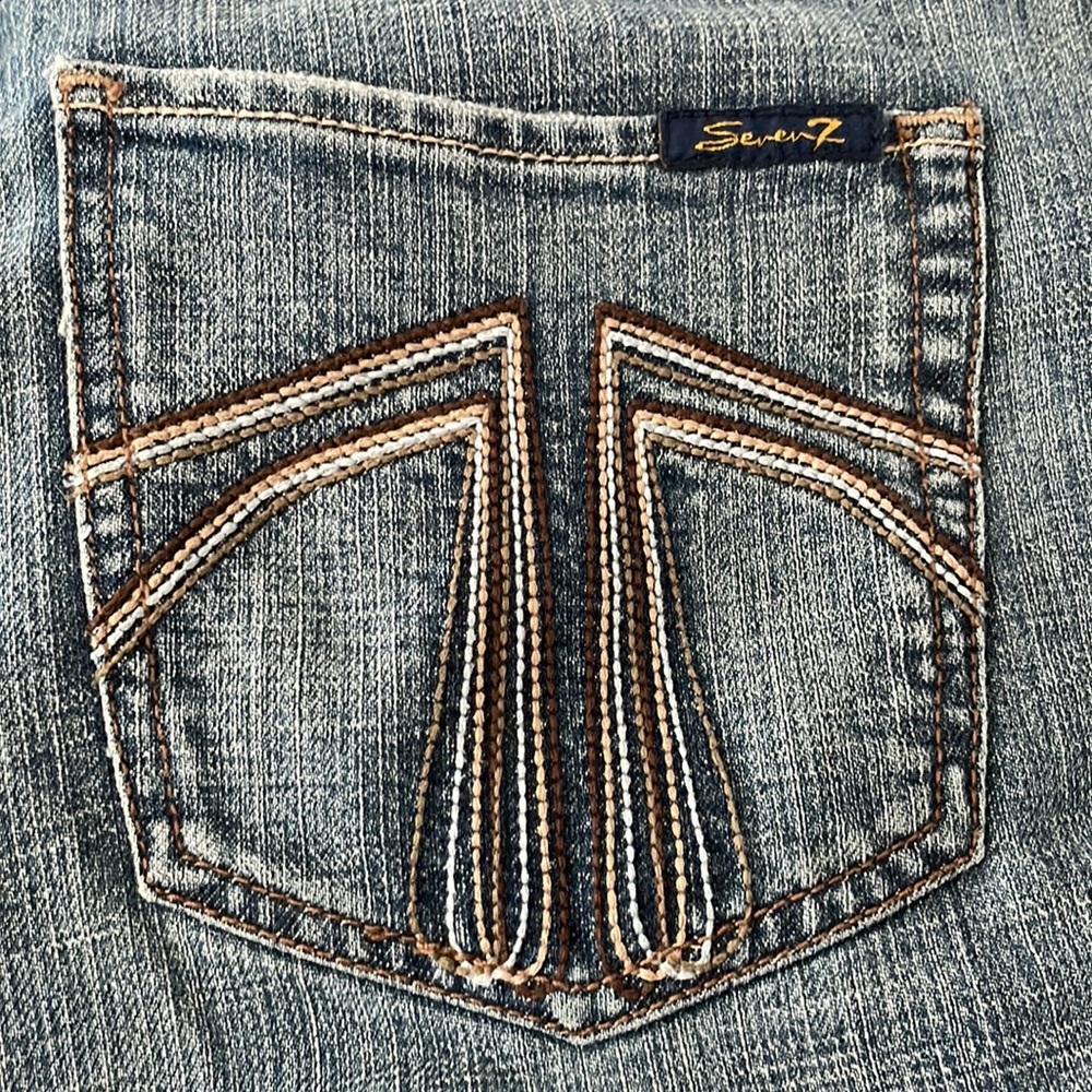 Seven7 Knee Length Wide Cuff Jeans - Picture 5 of 5